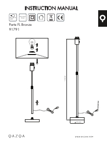 Bruksanvisning Qazqa 91791 Parte Lampa