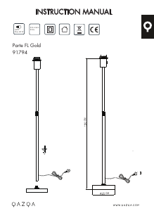 Instrukcja Qazqa 91794 Parte Lampa