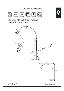 Instrukcja Qazqa 91808 XXL Lampa