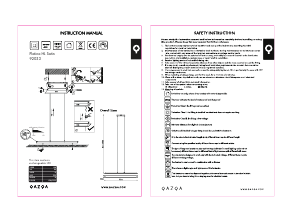 Bruksanvisning Qazqa 92033 Platina Lampe