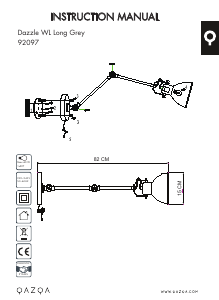 Bruksanvisning Qazqa 92097 Dazzle Lampe