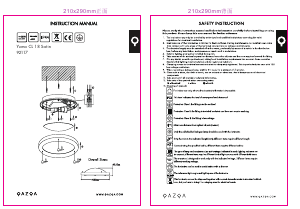 Instrukcja Qazqa 92117 Yuma 18 Lampa