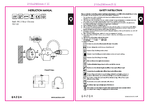 Manual de uso Qazqa 92122 Bath 2 boog Lámpara