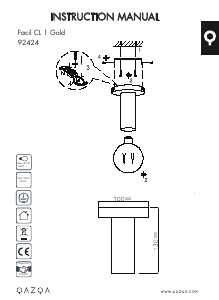 Instrukcja Qazqa 92424 Facil 1 Lampa