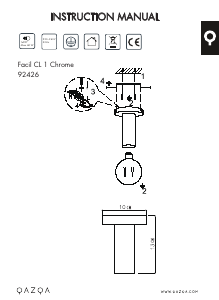 Instrukcja Qazqa 92426 Facil 1 Lampa