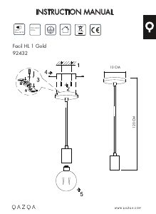 Instrukcja Qazqa 92432 Facil 1 Lampa