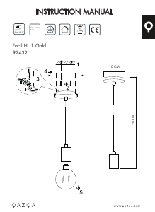 Manual de uso Qazqa 92432 Facil 1 Lámpara