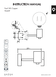 Instrukcja Qazqa 92439 Facil 1 Lampa
