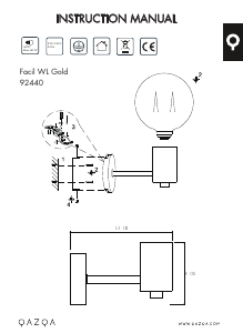 Instrukcja Qazqa 92440 Facil 1 Lampa