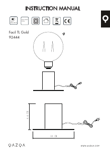 Manuale Qazqa 92444 Facil Lampada