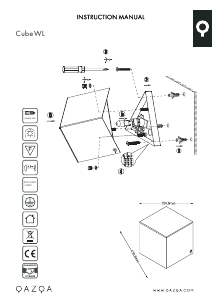 Manual de uso Qazqa 92560 Cube Lámpara