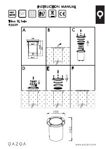 Bruksanvisning Qazqa 92639 Tribus Lampa