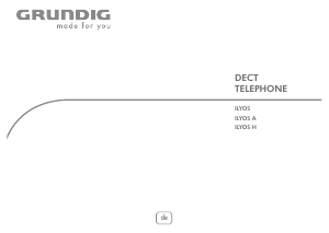 Bedienungsanleitung Grundig Ilyos A Schnurlose telefon