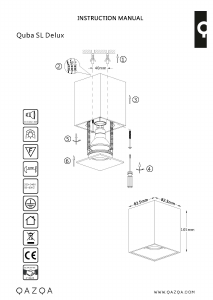 Bedienungsanleitung Qazqa 92689 Quba Delux Leuchte