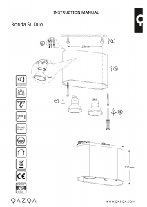 Instrukcja Qazqa 92692 Ronda Duo Lampa