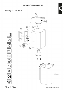 Manuale Qazqa 92697 Sandy Lampada