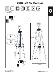 Bedienungsanleitung Qazqa 92824 Tripod Leuchte