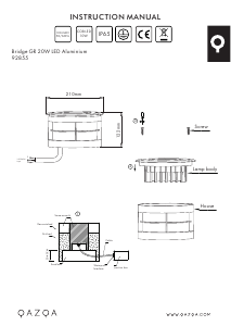 Manual de uso Qazqa 92855 Bridge Lámpara