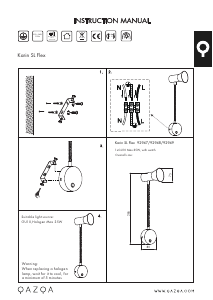 Manuale Qazqa 92948 Karin flex Lampada