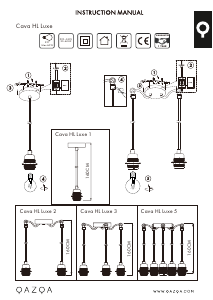 Manuale Qazqa 92980 Cava 5 Lampada