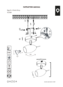 Instrukcja Qazqa 92989 Egg 1 Lampa