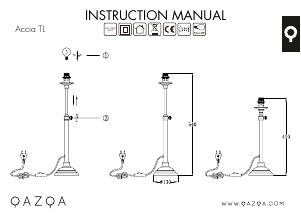 Instrukcja Qazqa 93119 Accia Lampa