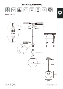 Instrukcja Qazqa 93158 Pallon Lampa