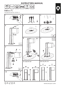 Manuale Qazqa 93168 Baleno Lampada