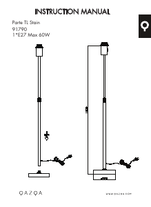 Manual de uso Qazqa 93187 Parte Lámpara