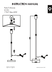 Bruksanvisning Qazqa 93203 Parte Lampe