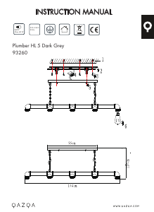 Bedienungsanleitung Qazqa 93260 Plumber 5 Leuchte