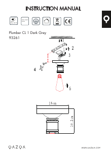 Bedienungsanleitung Qazqa 93261 Plumber 1 Leuchte