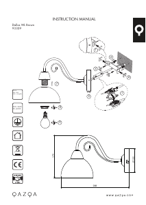 Bruksanvisning Qazqa 93309 Dallas Lampe