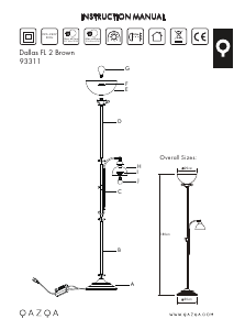 Instrukcja Qazqa 93311 Dallas Lampa