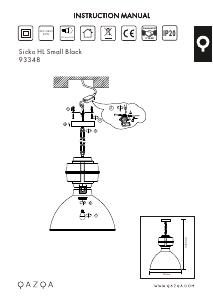 Instrukcja Qazqa 93348 Sicko Lampa