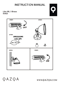 Instrukcja Qazqa 93423 Liko Lampa