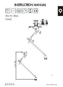 Instrukcja Qazqa 93442 Blitz I Lampa