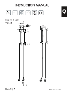 Bruksanvisning Qazqa 93444 Blitz II Lampa