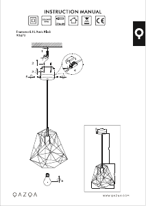 Instrukcja Qazqa 93475 Framework Basic Lampa