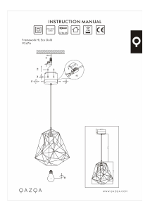 Bruksanvisning Qazqa 93476 Framework Basic Lampa