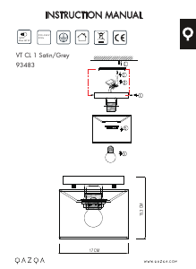 Bruksanvisning Qazqa 93483 VT 1 Lampe