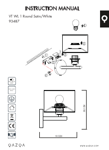 Instrukcja Qazqa 93487 VT 1 Lampa