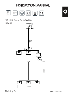 Manual de uso Qazqa 93491 VT 3 Lámpara