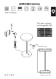 Instrukcja Qazqa 93505 Disco Lampa
