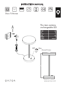 Bedienungsanleitung Qazqa 93505 Disco Leuchte