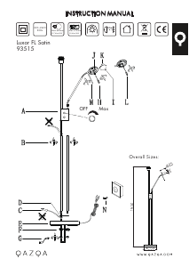 Bruksanvisning Qazqa 93515 Luxor Lampe