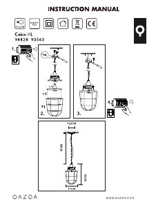 Instrukcja Qazqa 93563 Cabin Lampa