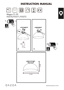 Bruksanvisning Qazqa 93570 Magna Basic Lampa