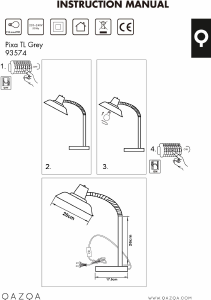 Instrukcja Qazqa 93574 Pixa Lampa