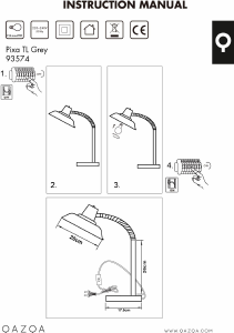 Bruksanvisning Qazqa 93574 Pixa Lampe